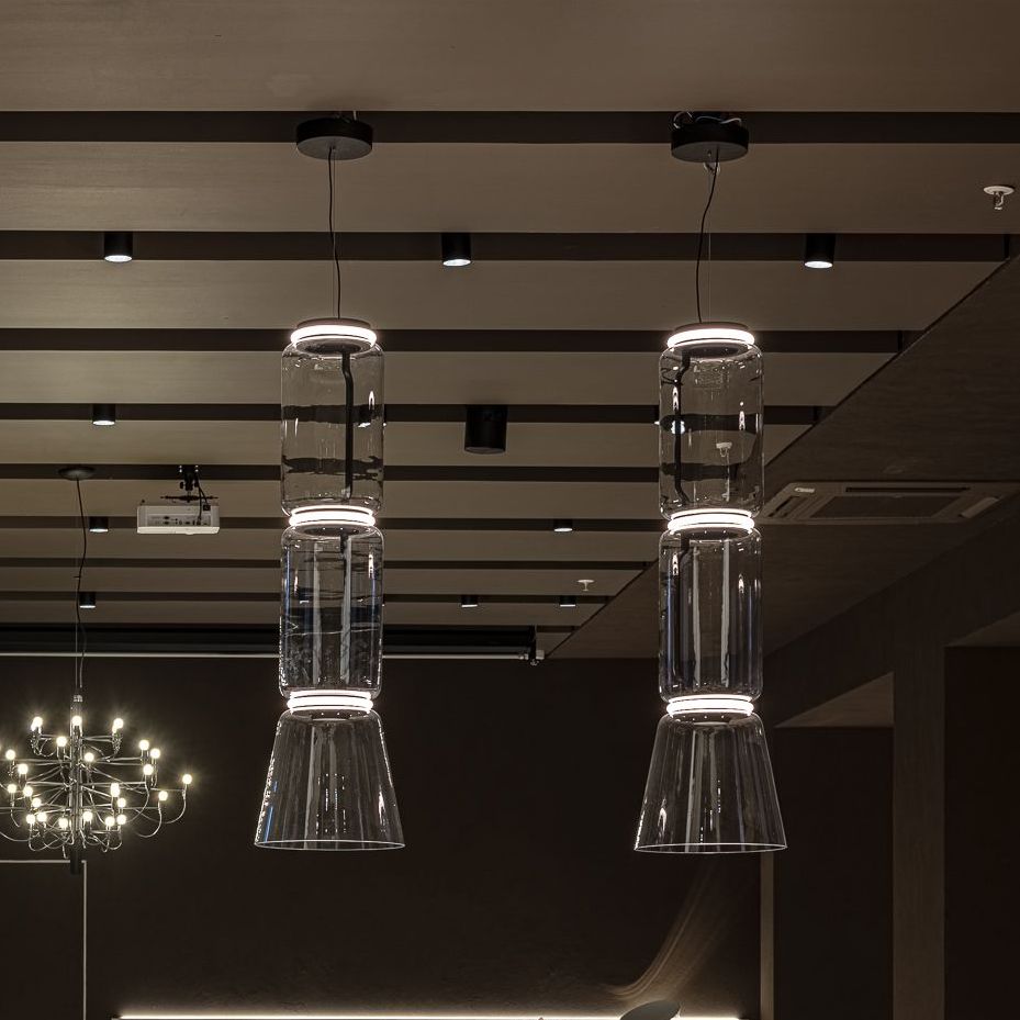 Flos Подвесной светильник Noctambule 2 Low Cylinder Cone от Flos — в интерьере