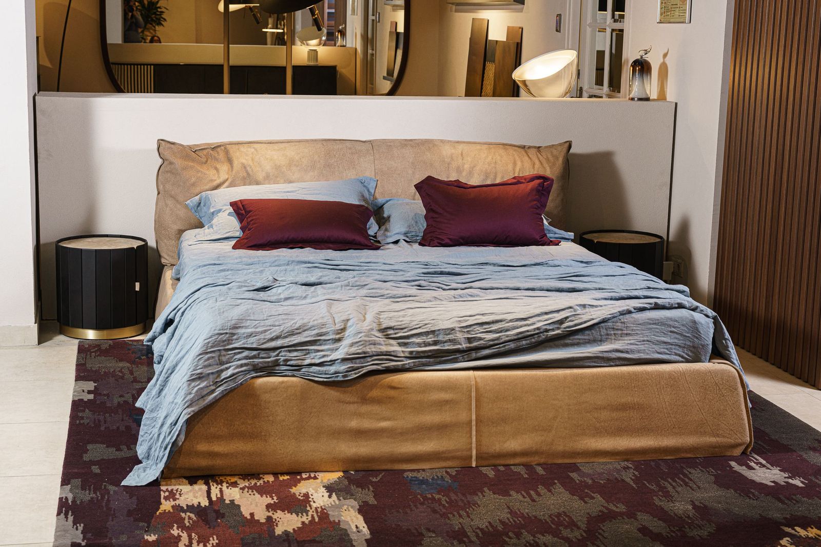 Baxter Кровать Paris Slim 160 Bo.Hemian Savana от Baxter — в интерьере