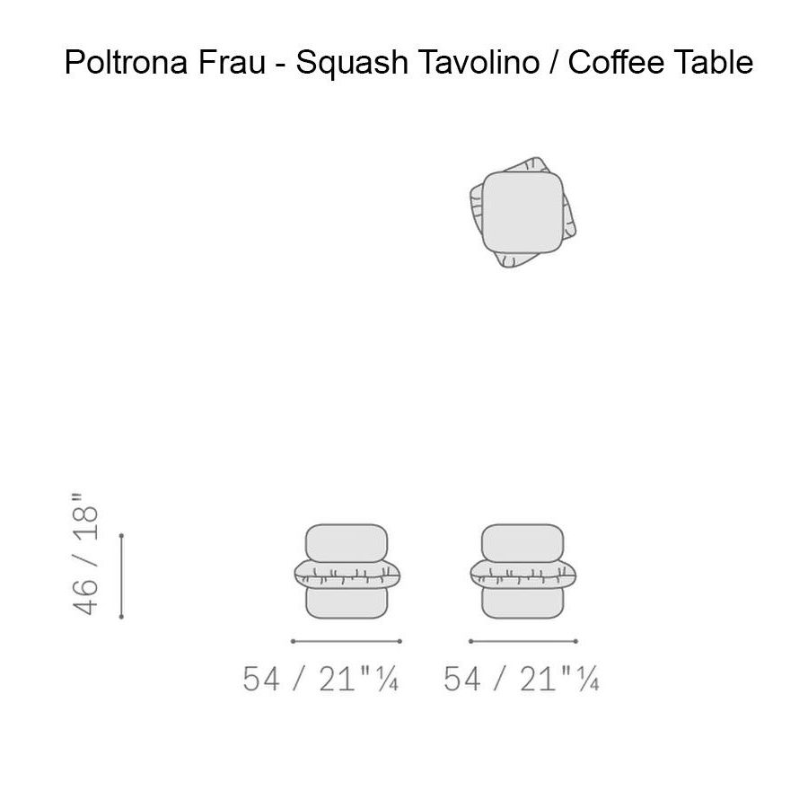 Poltrona Frau Журнальный столик Squash SC 173 Glauco от Poltrona Frau