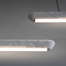 Penta Подвесной светильник Woody Large Glossy white carrara от Penta — в интерьере