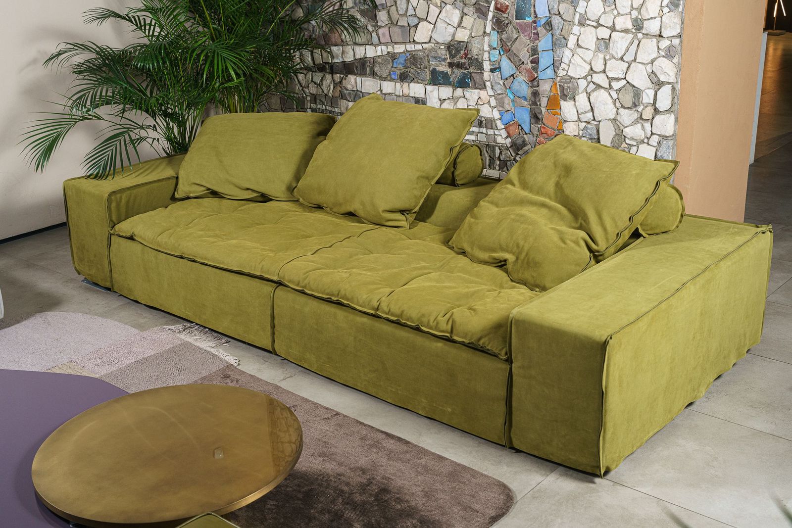 Baxter Диван Miami Beach Kashmir Olive от Baxter — в интерьере
