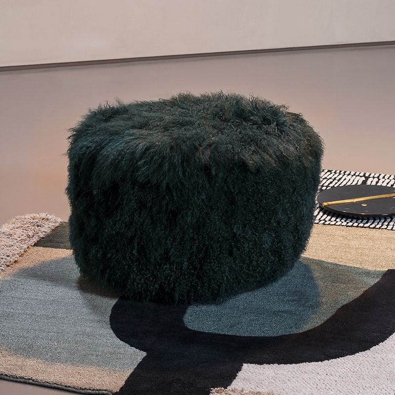Baxter Пуф Anais Oval Mongolia Green от Baxter — в интерьере