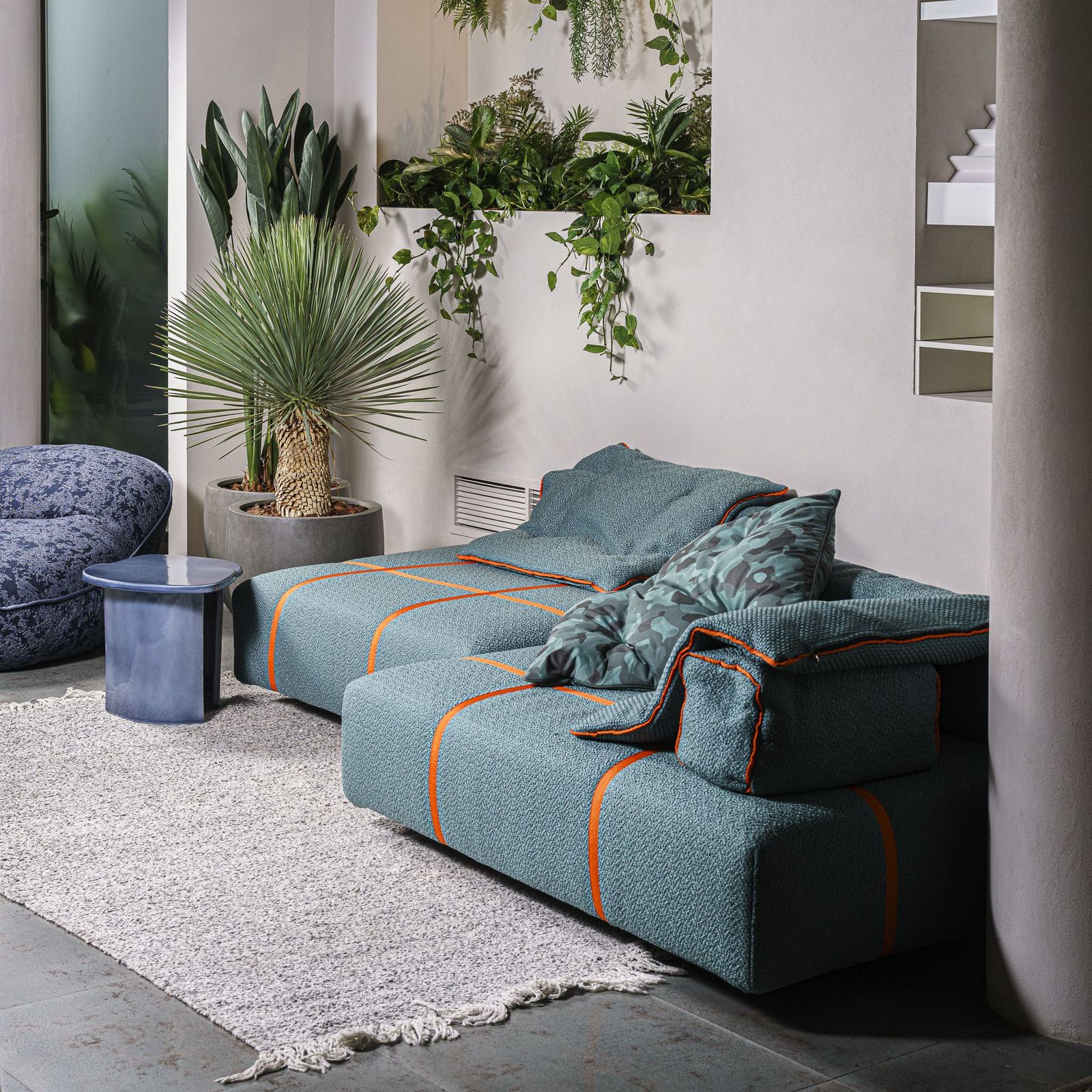Baxter Уличная пуф-лежанка Panama Bold Outdoor 162*130 от Baxter — в интерьере