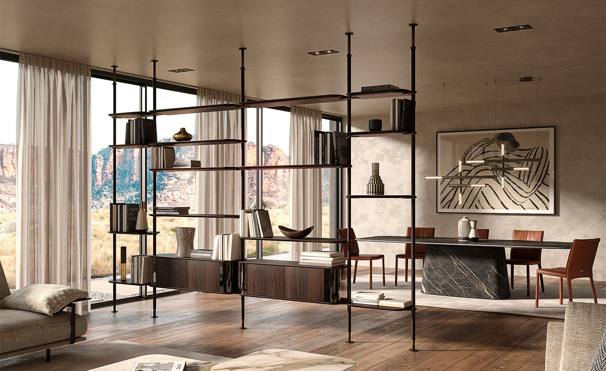 Cattelan Italia Стеллаж Harbour от Cattelan Italia — в интерьере
