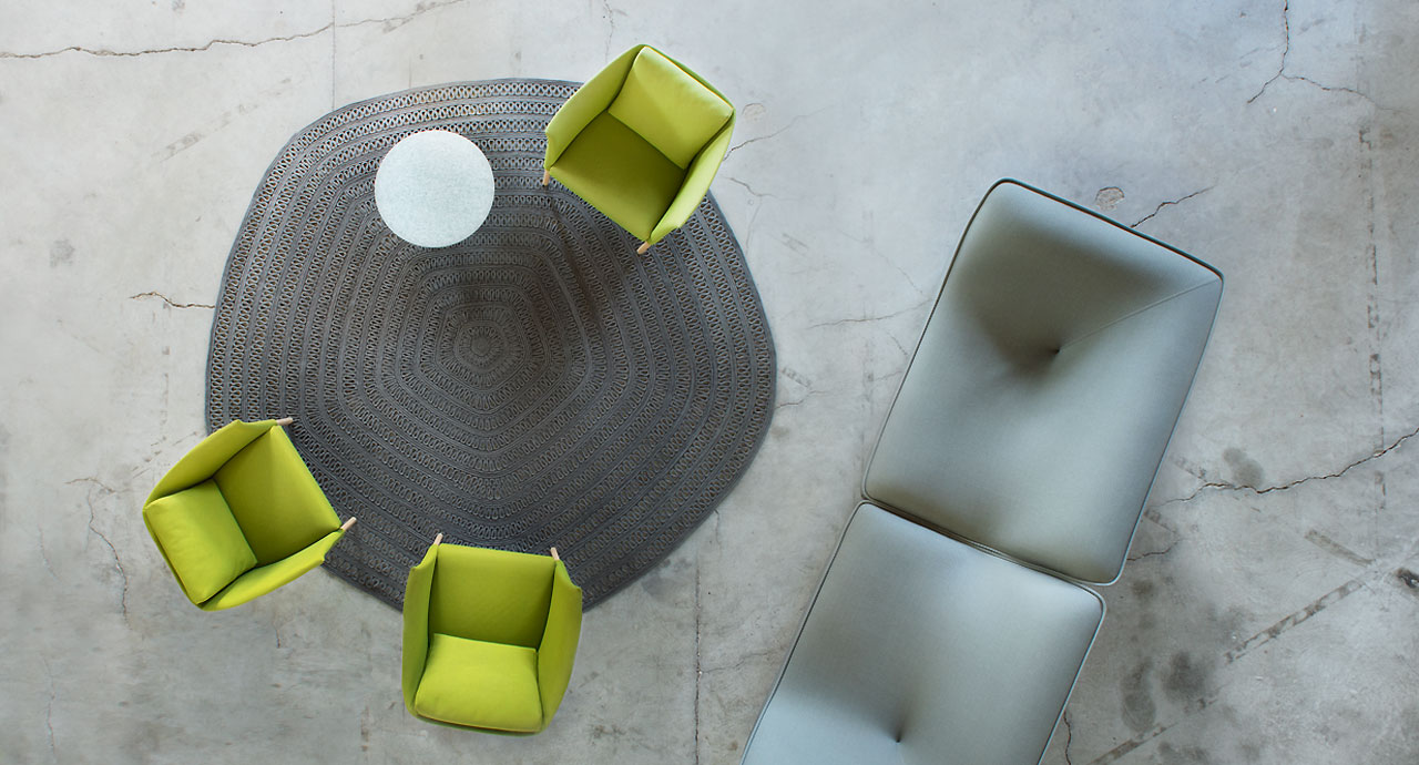 Paola Lenti Ковер Shang Natural от Paola Lenti — в интерьере