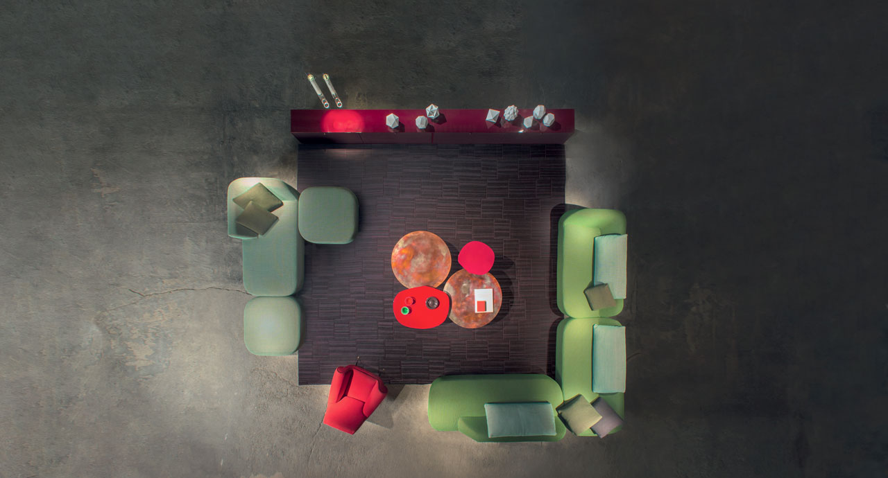 Paola Lenti Ковер Incroci от Paola Lenti — в интерьере