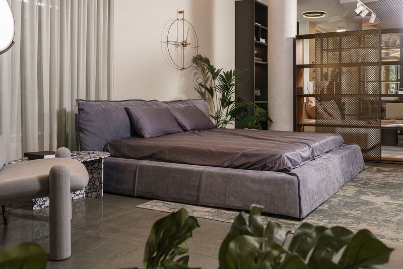 Baxter Кровать Paris 200 Kashmir Saphir от Baxter — в интерьере