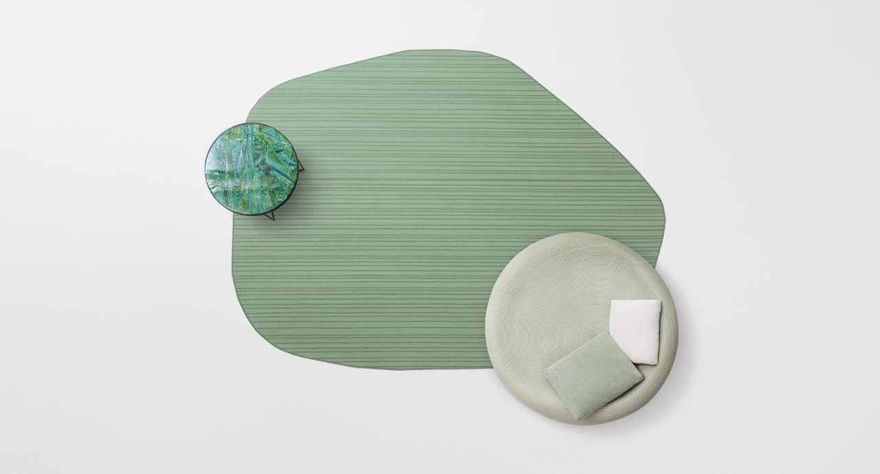 Paola Lenti Ковер Parallelo от Paola Lenti — в интерьере