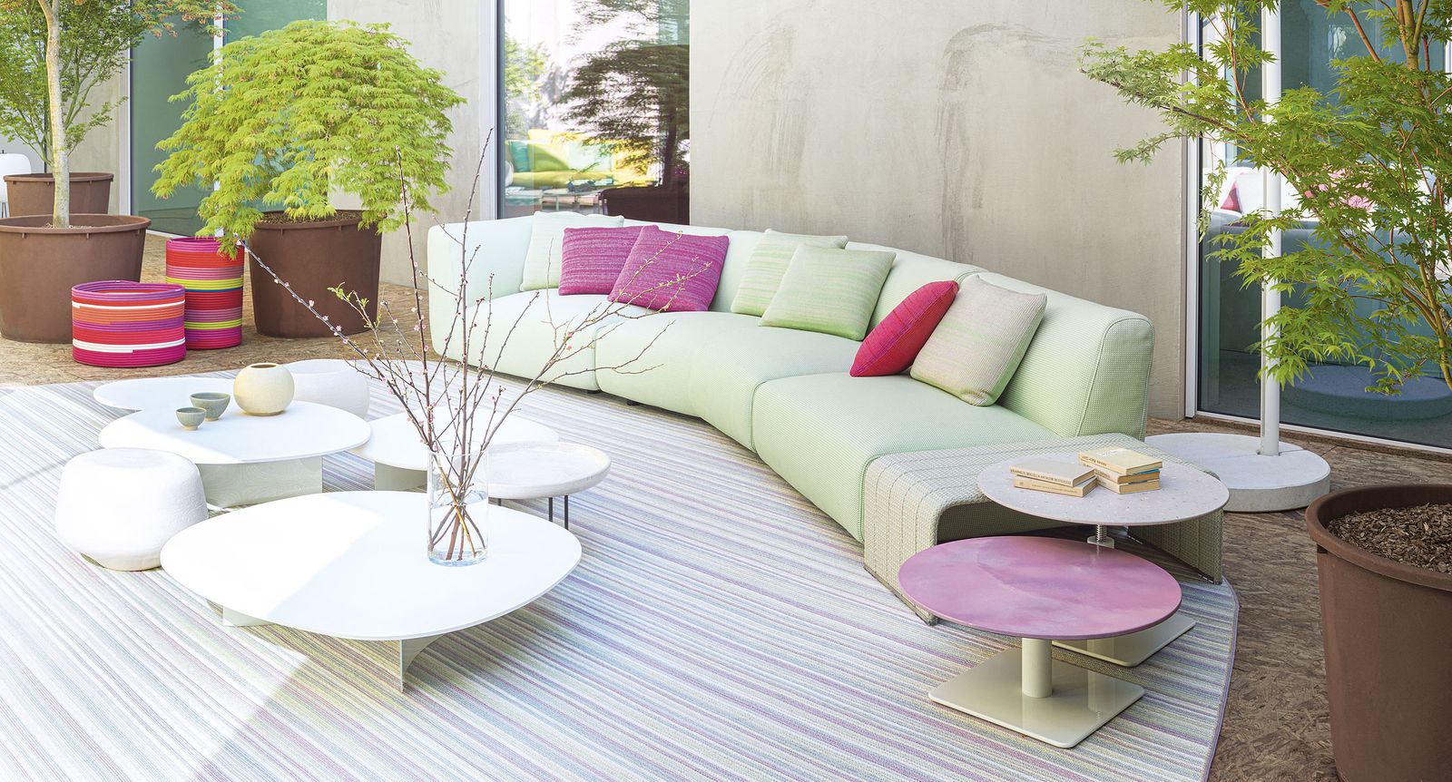 Paola Lenti Ковер Parallelo от Paola Lenti — в интерьере
