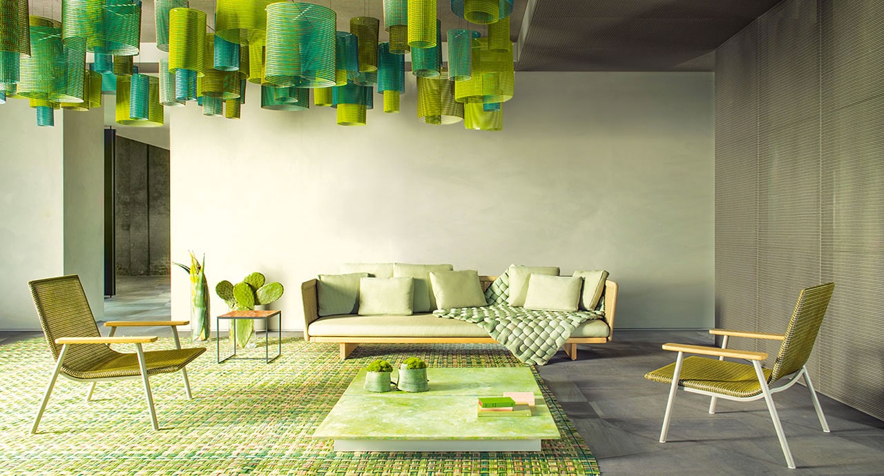 Paola Lenti Ковер Jali от Paola Lenti — в интерьере