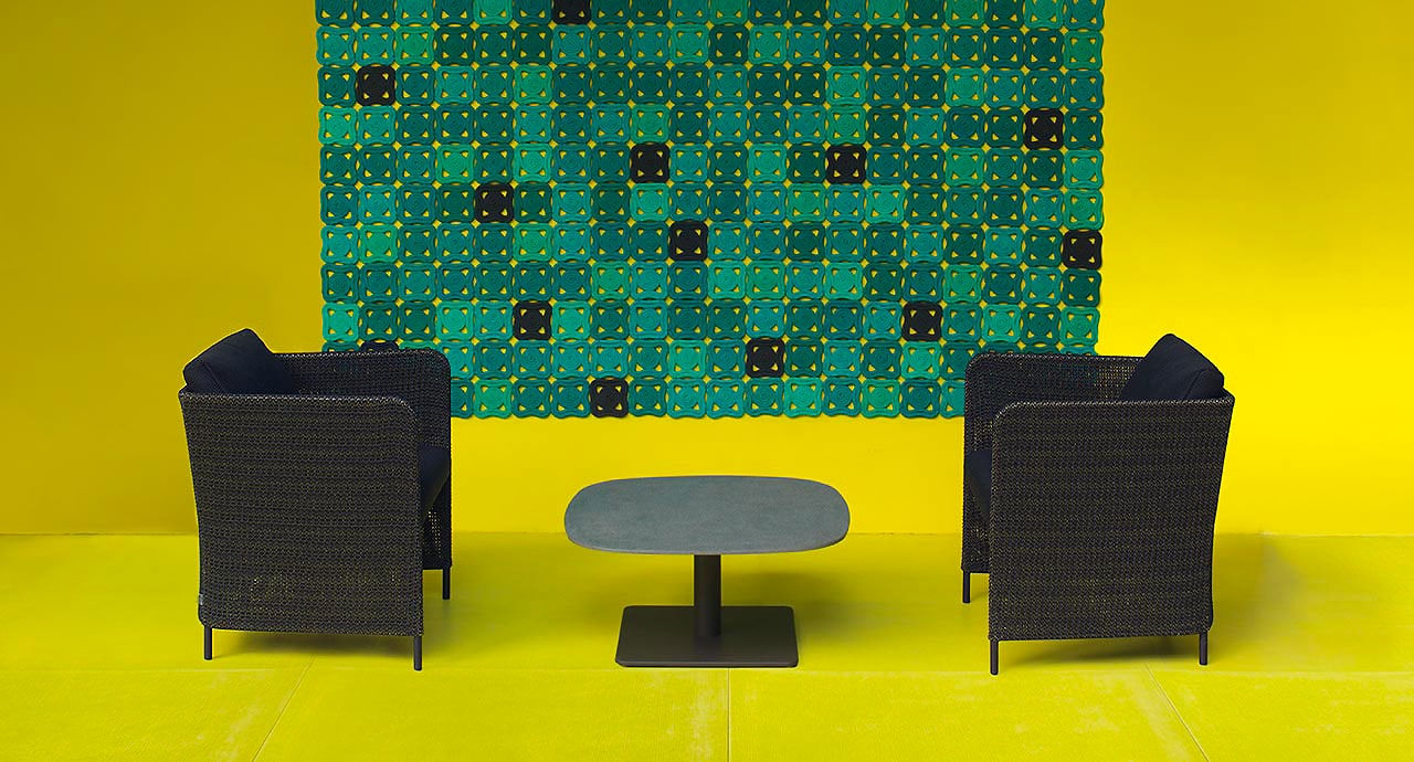 Paola Lenti Ковер Bisanzio от Paola Lenti — в интерьере