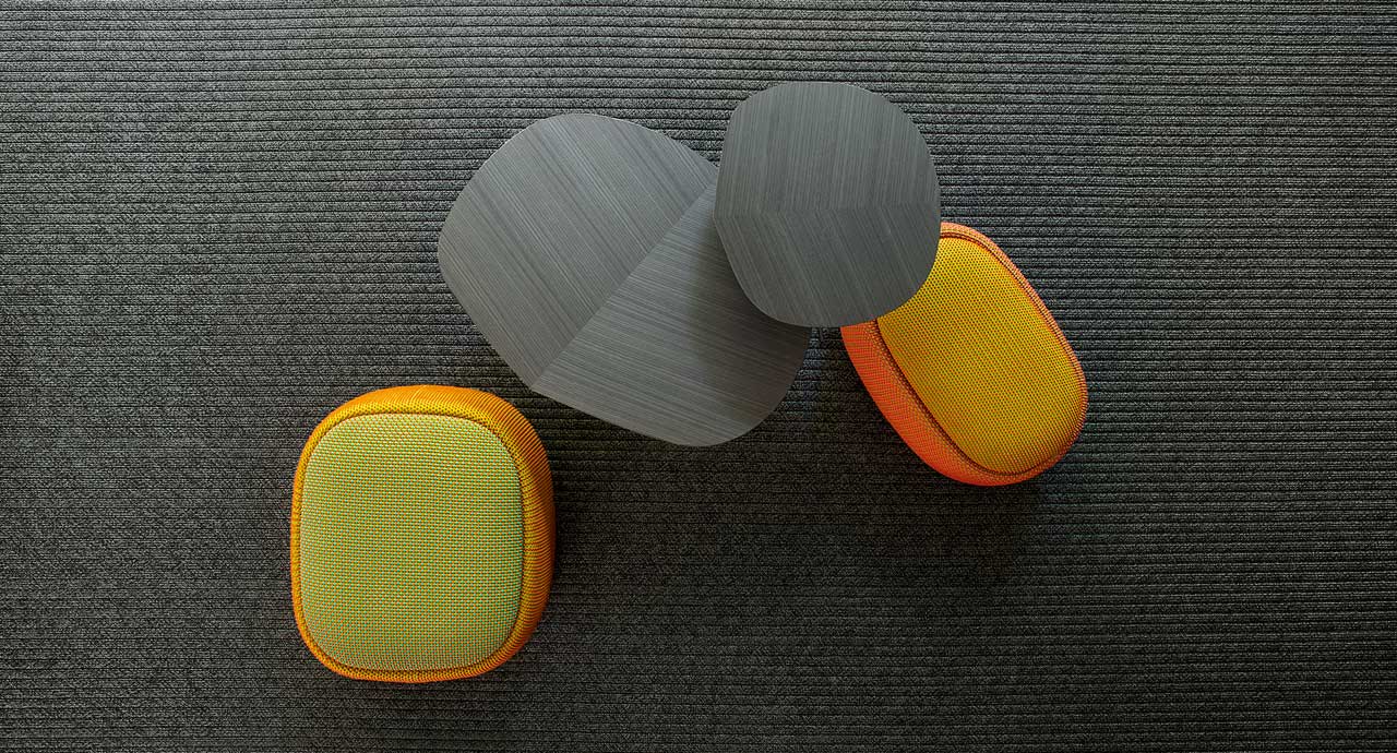 Paola Lenti Пуф Smile от Paola Lenti — в интерьере