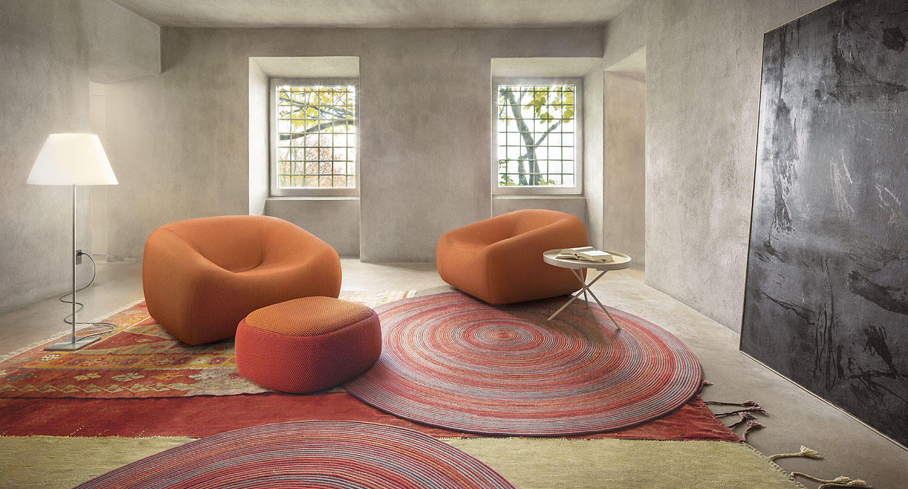 Paola Lenti Пуф Smile от Paola Lenti — в интерьере