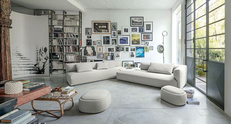 Paola Lenti Пуф Shito от Paola Lenti — в интерьере