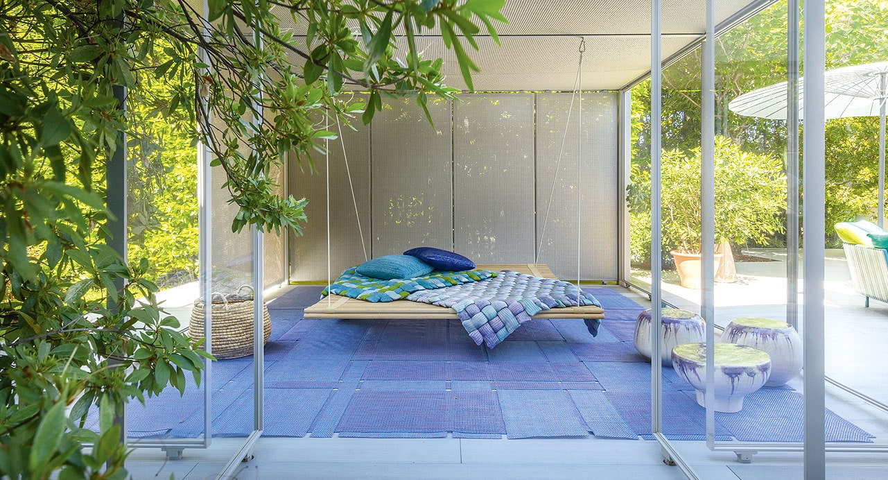 Paola Lenti Подвесная платформа Shibui от Paola Lenti — в интерьере
