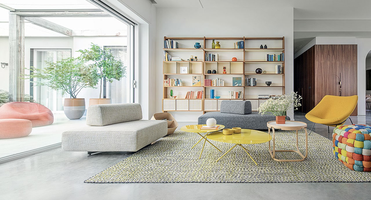Paola Lenti Журнальный столик Lever от Paola Lenti — в интерьере