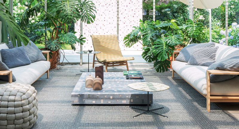 Paola Lenti Журнальный столик Ivy Copper от Paola Lenti — в интерьере