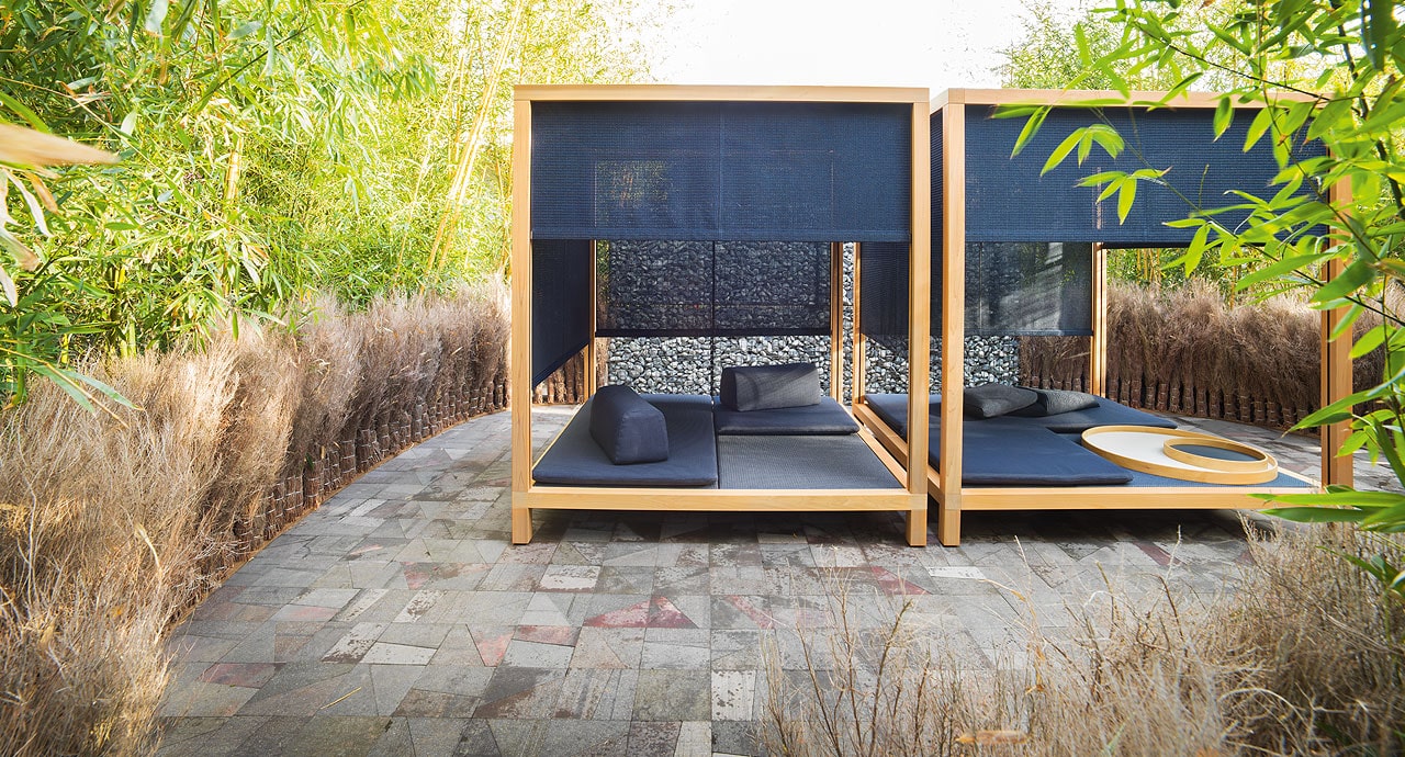 Paola Lenti Уличная кровать Toku от Paola Lenti — в интерьере