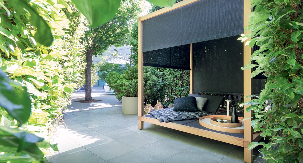 Paola Lenti Уличная кровать Toku от Paola Lenti — в интерьере