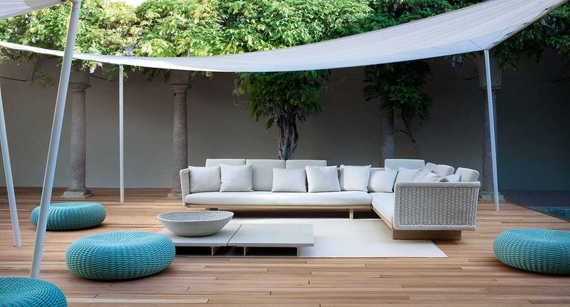 Paola Lenti Затеняющая конструкция Ala от Paola Lenti — в интерьере