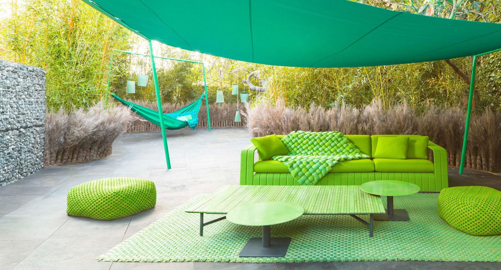 Paola Lenti Затеняющая конструкция Ala от Paola Lenti — в интерьере