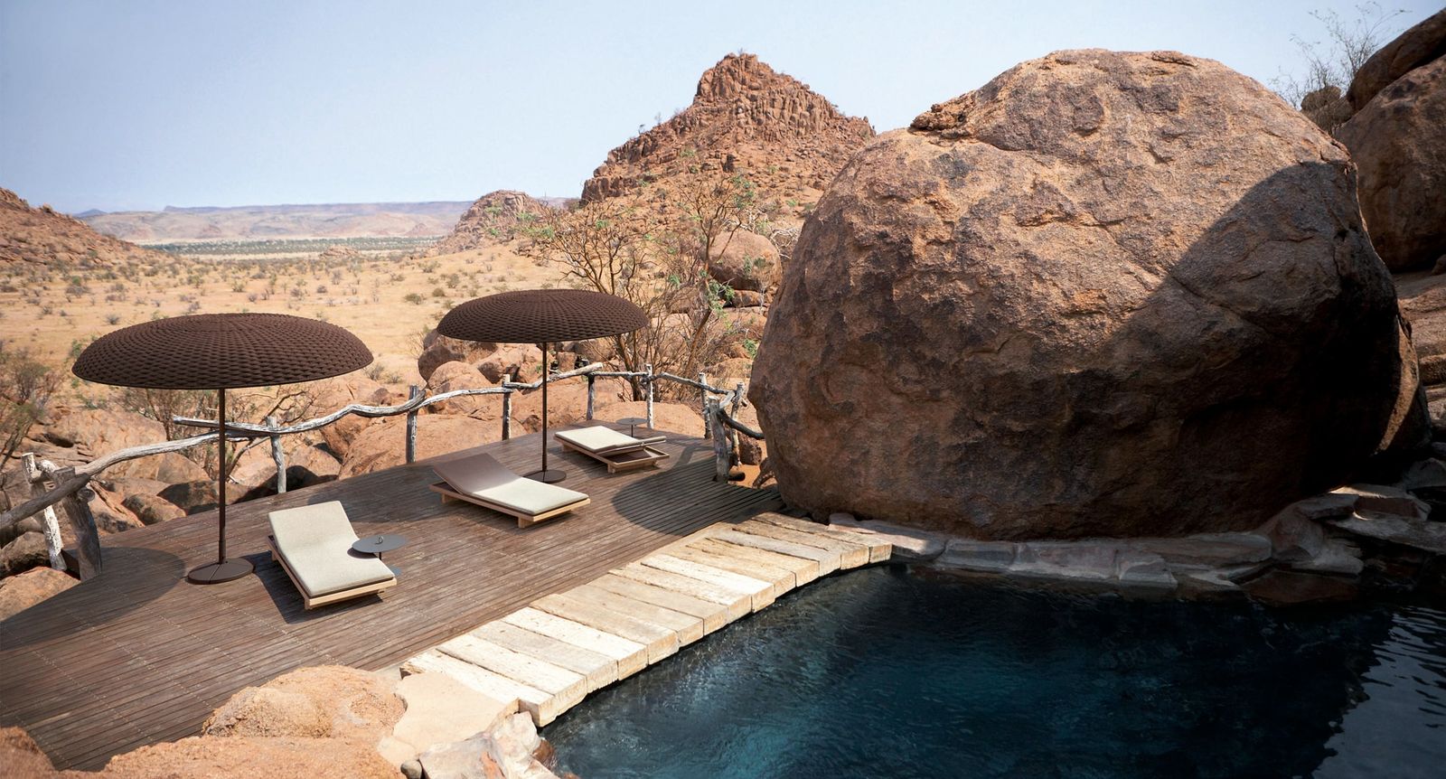 Paola Lenti Уличный зонт Mogambo от Paola Lenti — в интерьере