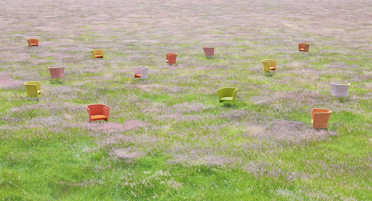 Paola Lenti Уличный стул Ami Outdoor Green от Paola Lenti — в интерьере