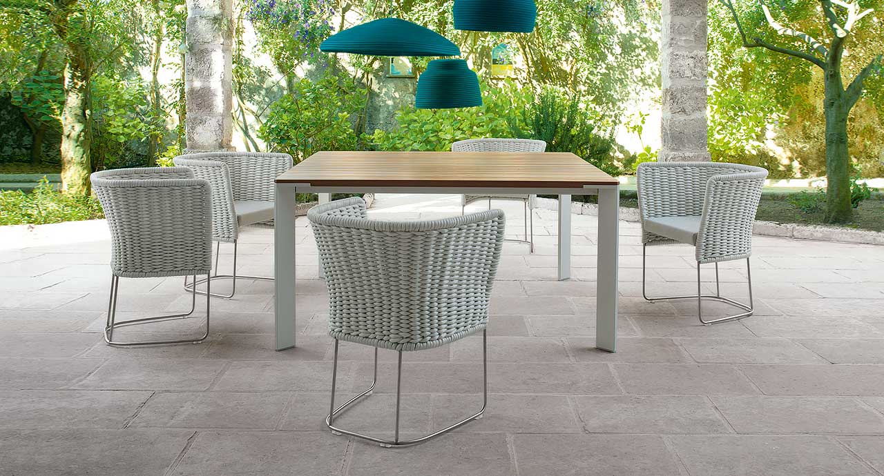 Paola Lenti Уличный стул Ami Outdoor Green от Paola Lenti — в интерьере