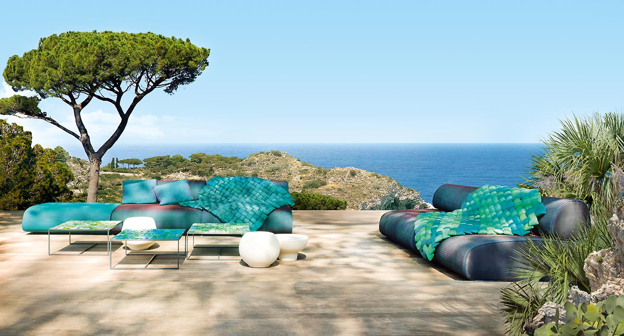 Paola Lenti Журнальный столик Sciara от Paola Lenti — в интерьере