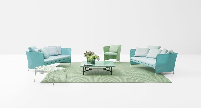 Paola Lenti Уличный журнальный столик Nesso от Paola Lenti — в интерьере
