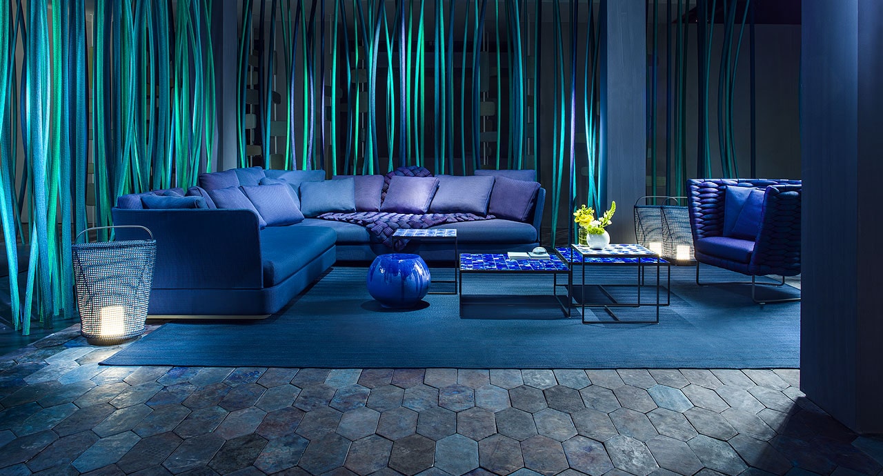 Paola Lenti Уличный журнальный столик Calatini от Paola Lenti — в интерьере