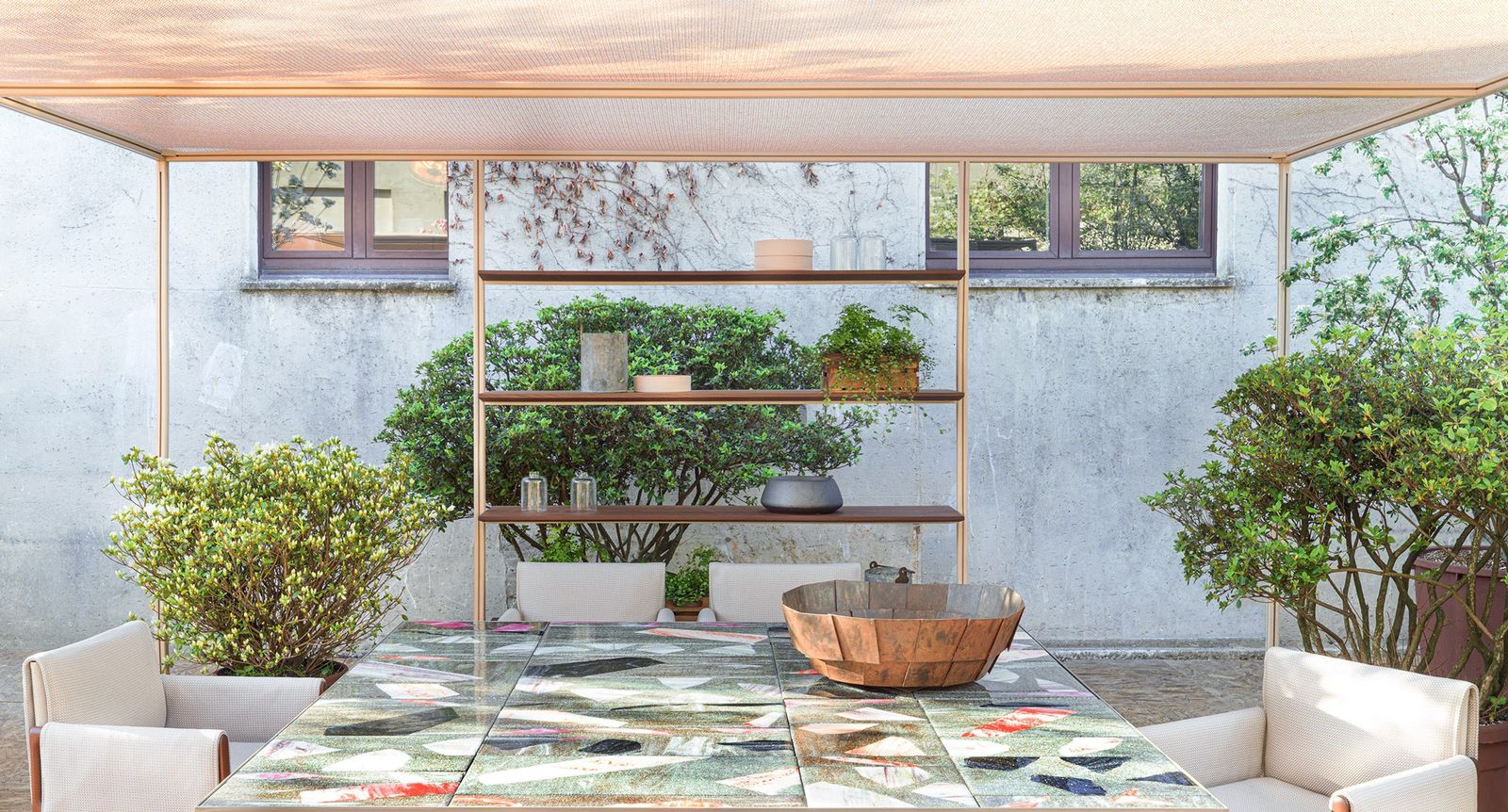 Paola Lenti Стеллаж Resort от Paola Lenti — в интерьере