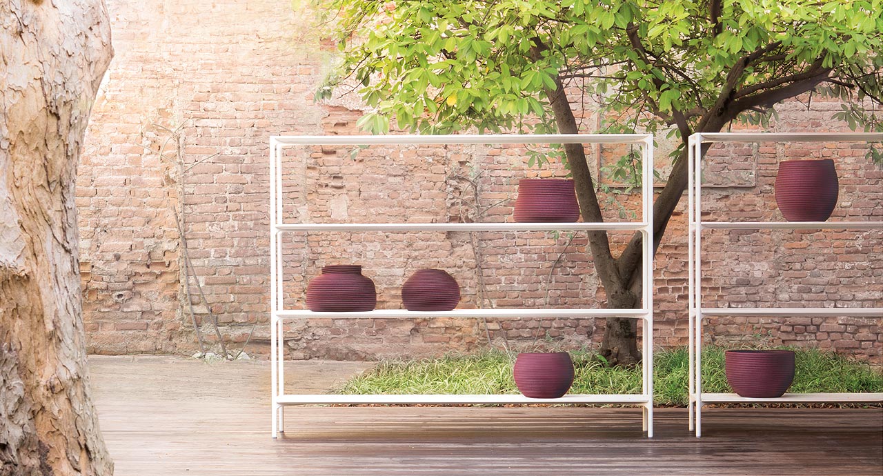 Paola Lenti Стеллаж Plano от Paola Lenti — в интерьере
