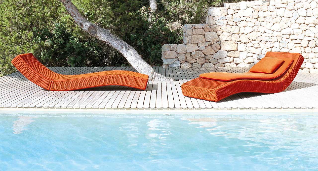 Paola Lenti Шезлонг Wave от Paola Lenti — в интерьере