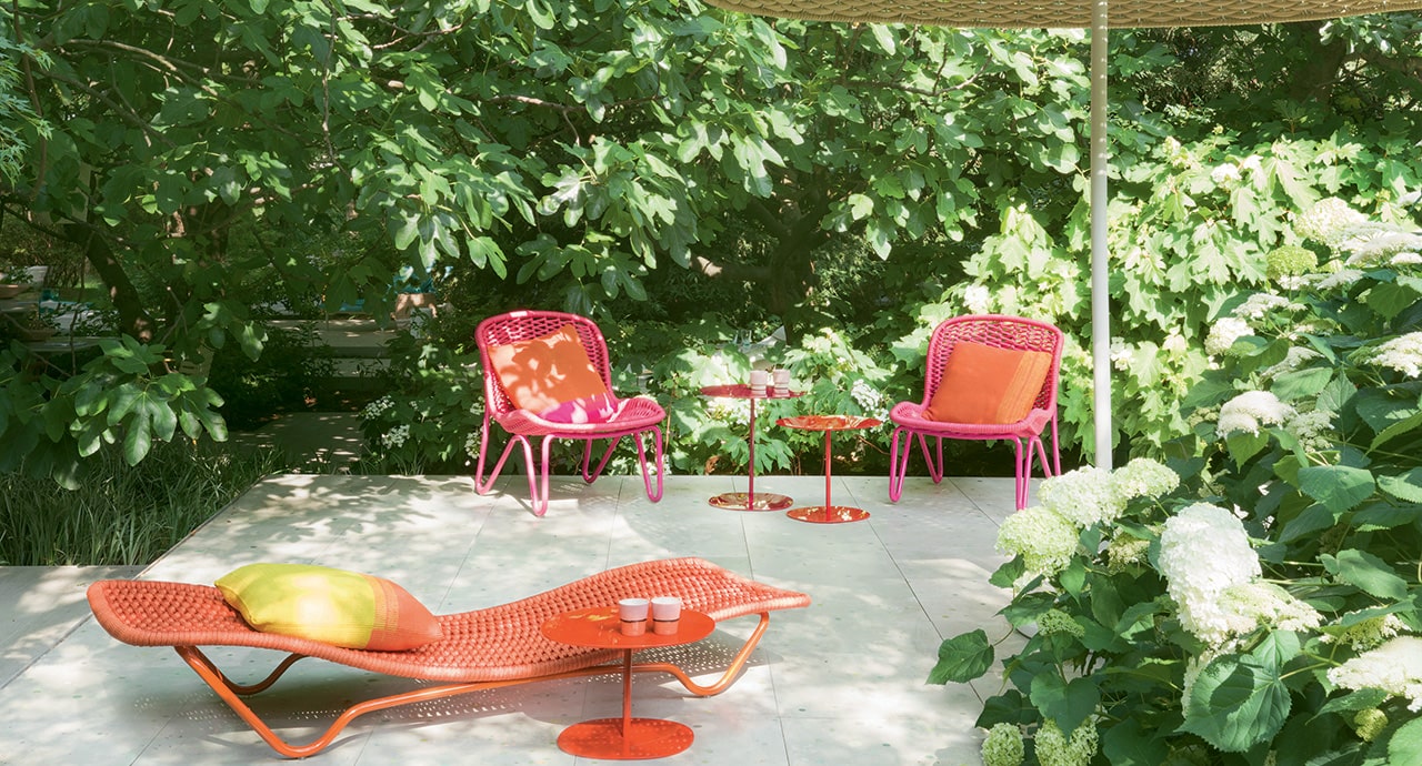 Paola Lenti Шезлонг Jardin от Paola Lenti — в интерьере