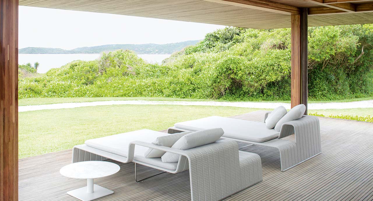 Paola Lenti Шезлонг Frame Left от Paola Lenti — в интерьере
