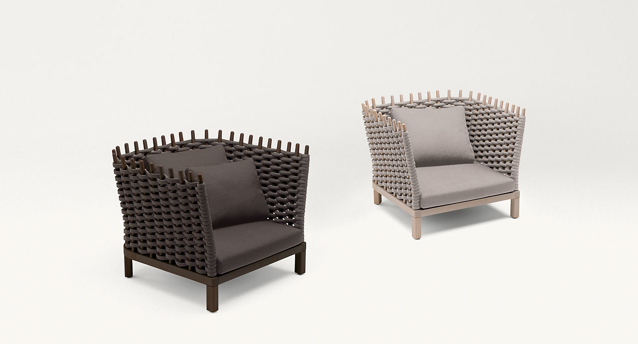 Paola Lenti Кресло Wabi от Paola Lenti — в интерьере