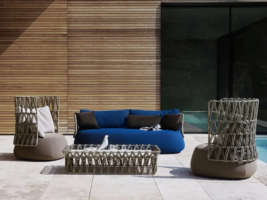 B&B Italia Уличный диван Fat-Sofa Outdoor от B&B Italia — в интерьере