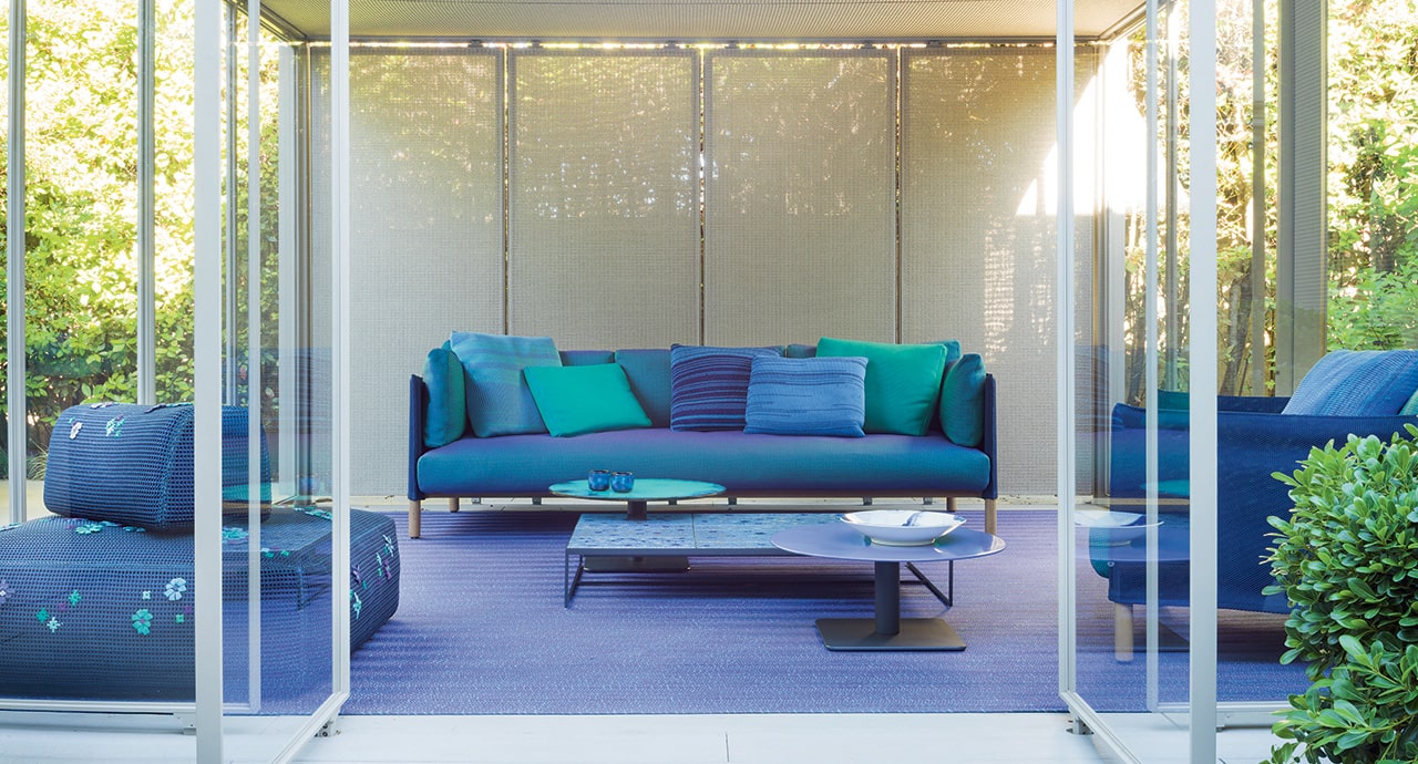 Paola Lenti Уличный диван Vespucci от Paola Lenti — в интерьере