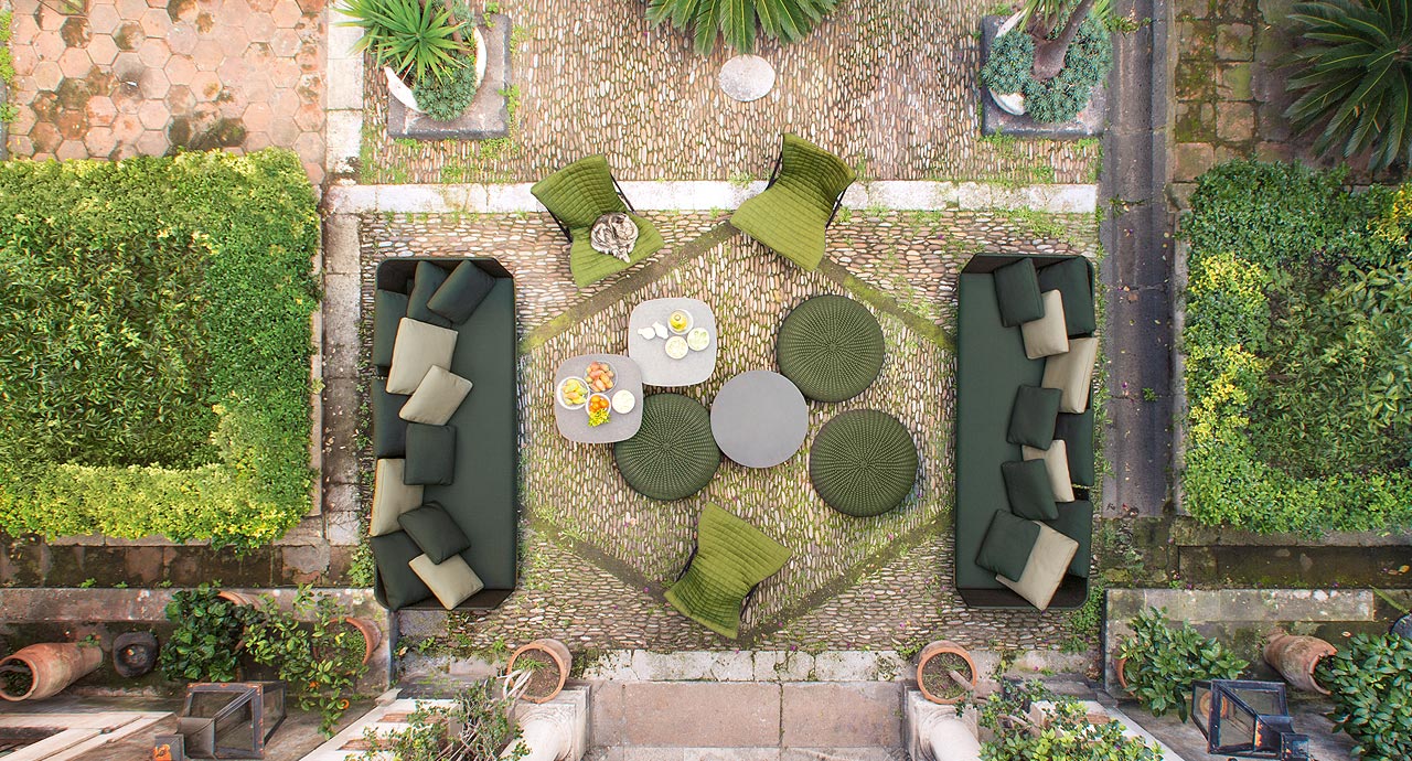 Paola Lenti Диван Sabi от Paola Lenti — в интерьере