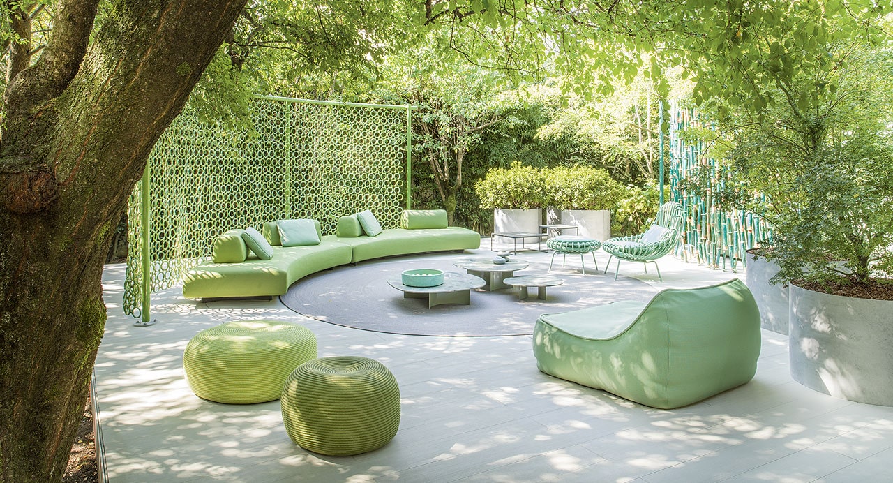Paola Lenti Диван Orlando Outdoor от Paola Lenti — в интерьере