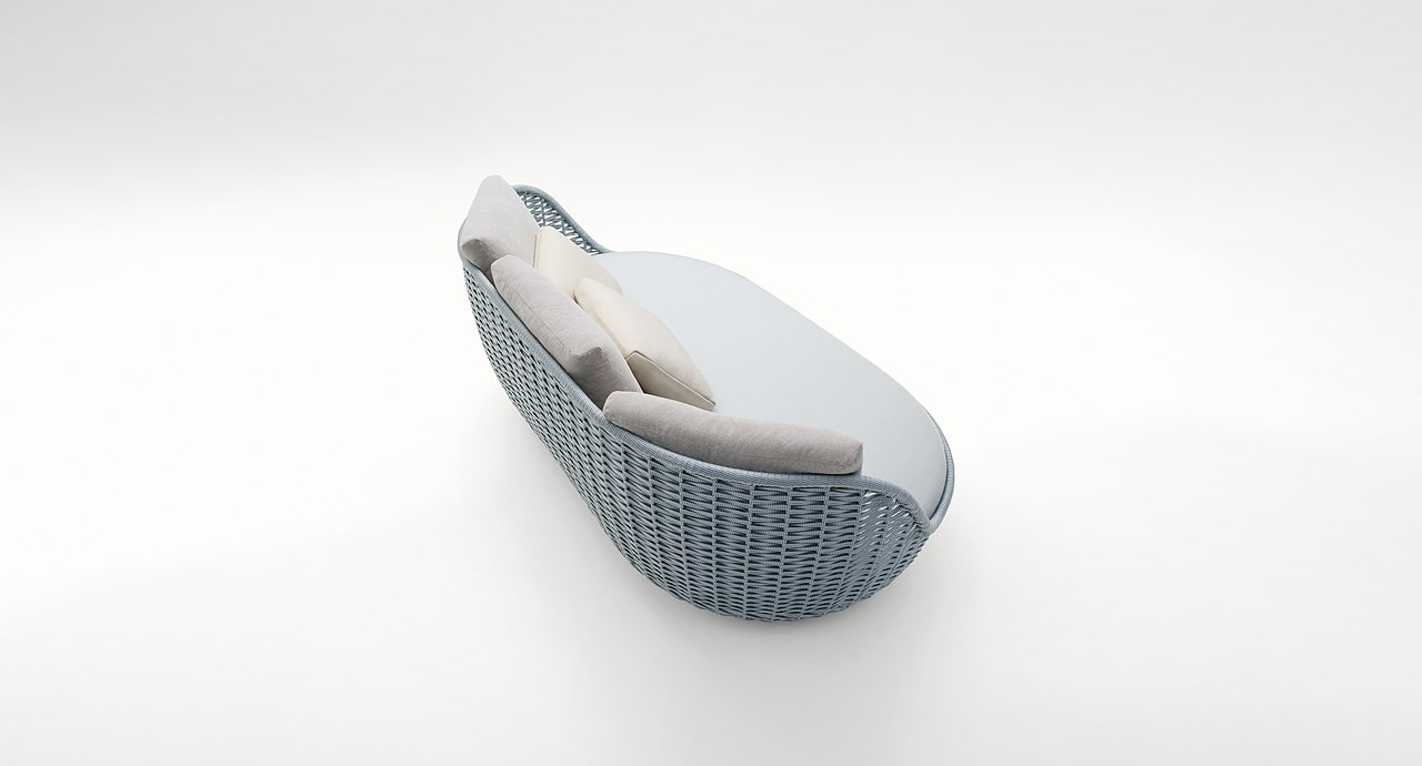 Paola Lenti Уличный диван Orbitry от Paola Lenti — в интерьере