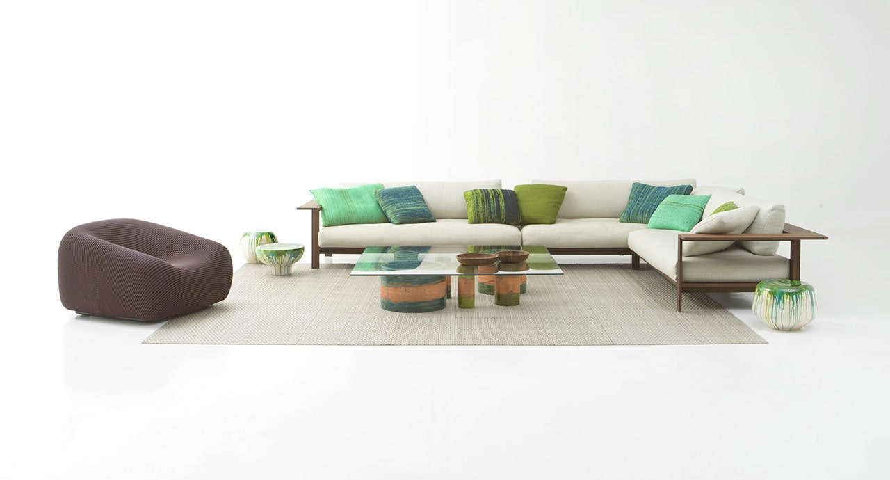 Paola Lenti Диван Frei Outdoor от Paola Lenti — в интерьере