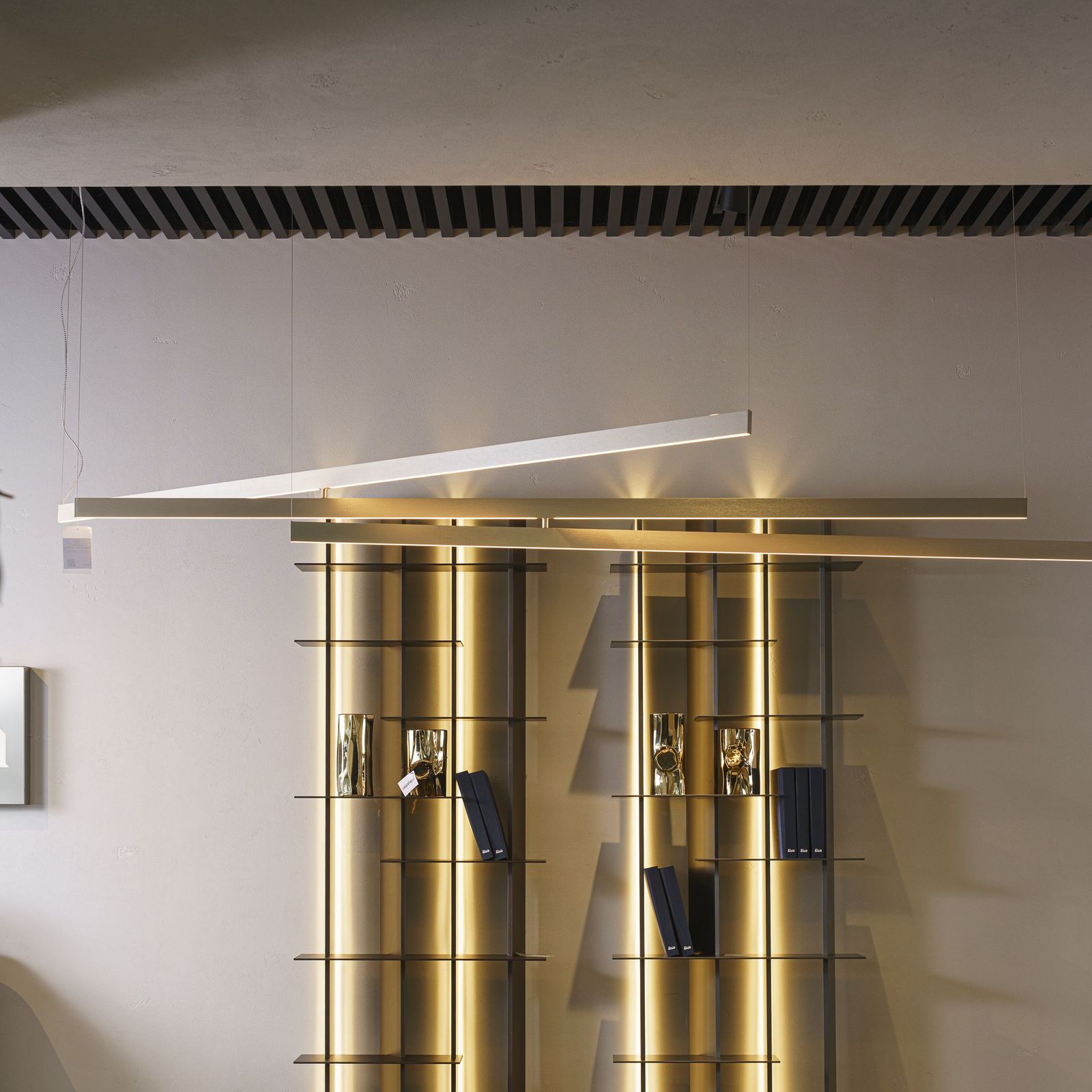 Contardi Подвесной светильник Fly SO Multipla Satin Gold от Contardi — в интерьере