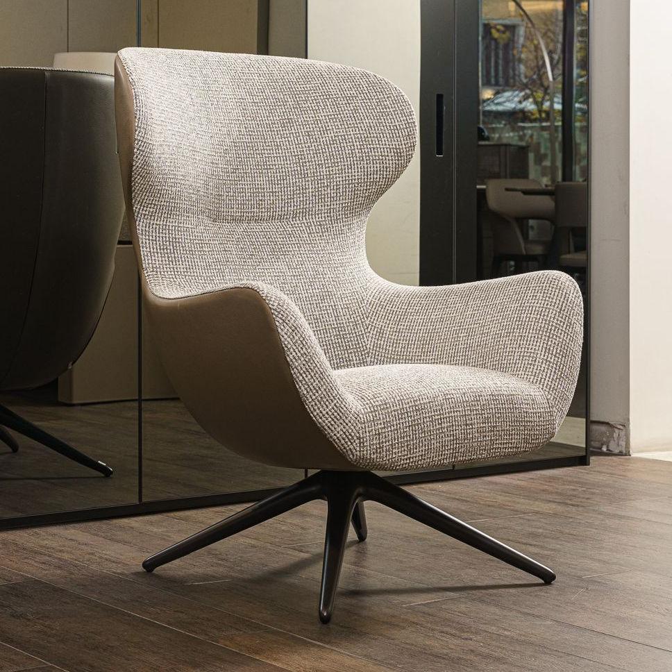 Poliform Кресло Mad Joker swivel Naxos от Poliform — в интерьере
