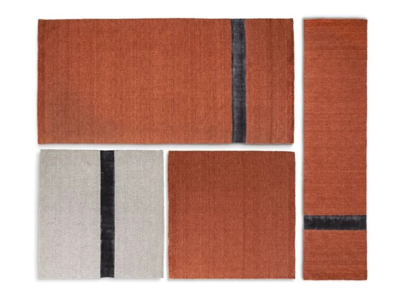 Baxter Ковер Terai Base Brick / Decorazione Charcoal 190*190 от Baxter