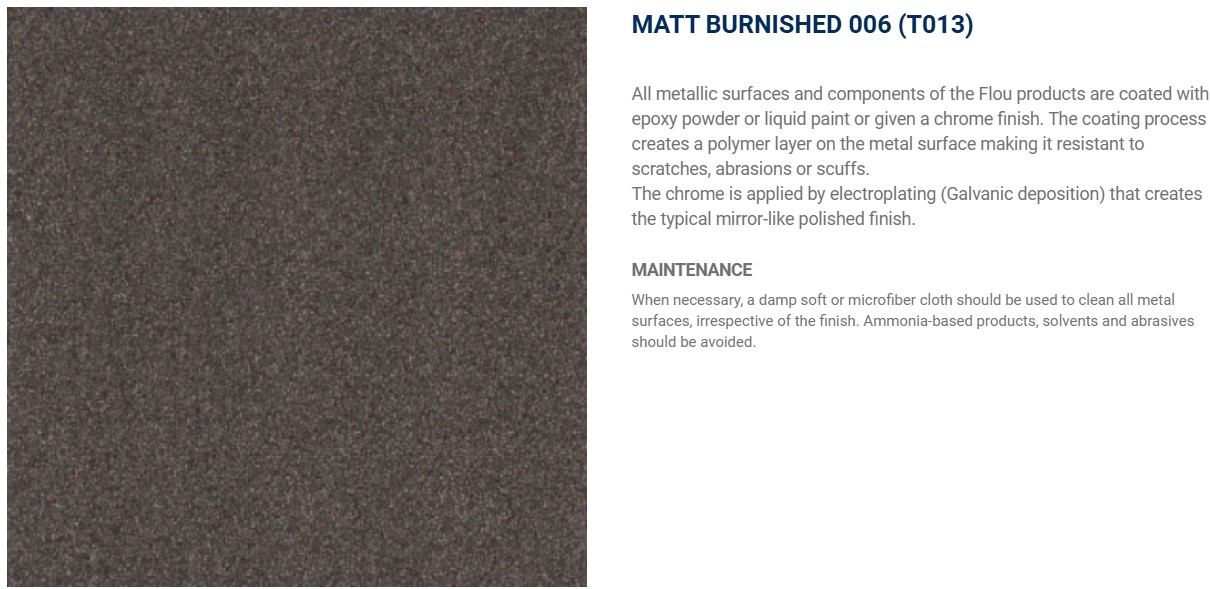 Flou Уличный журнальный столик Atollo 120 Matt Burnished от Flou — в интерьере