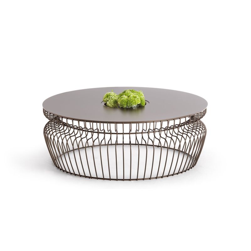 Flou Уличный журнальный столик Atollo 120 Matt Burnished от Flou