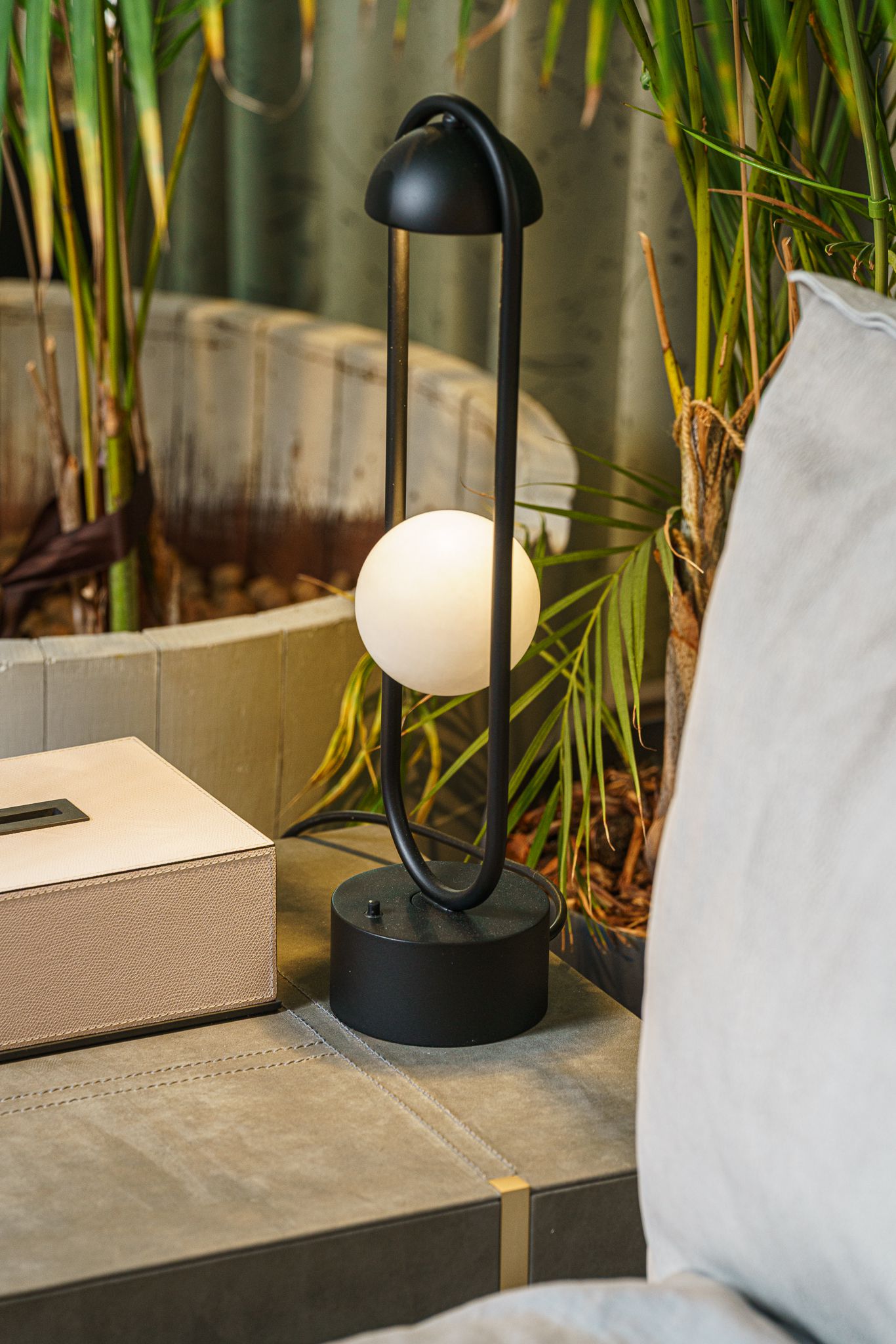 Masiero Настольная лампа Luppiter Tl 1 11 Alabaster от Masiero — в интерьере