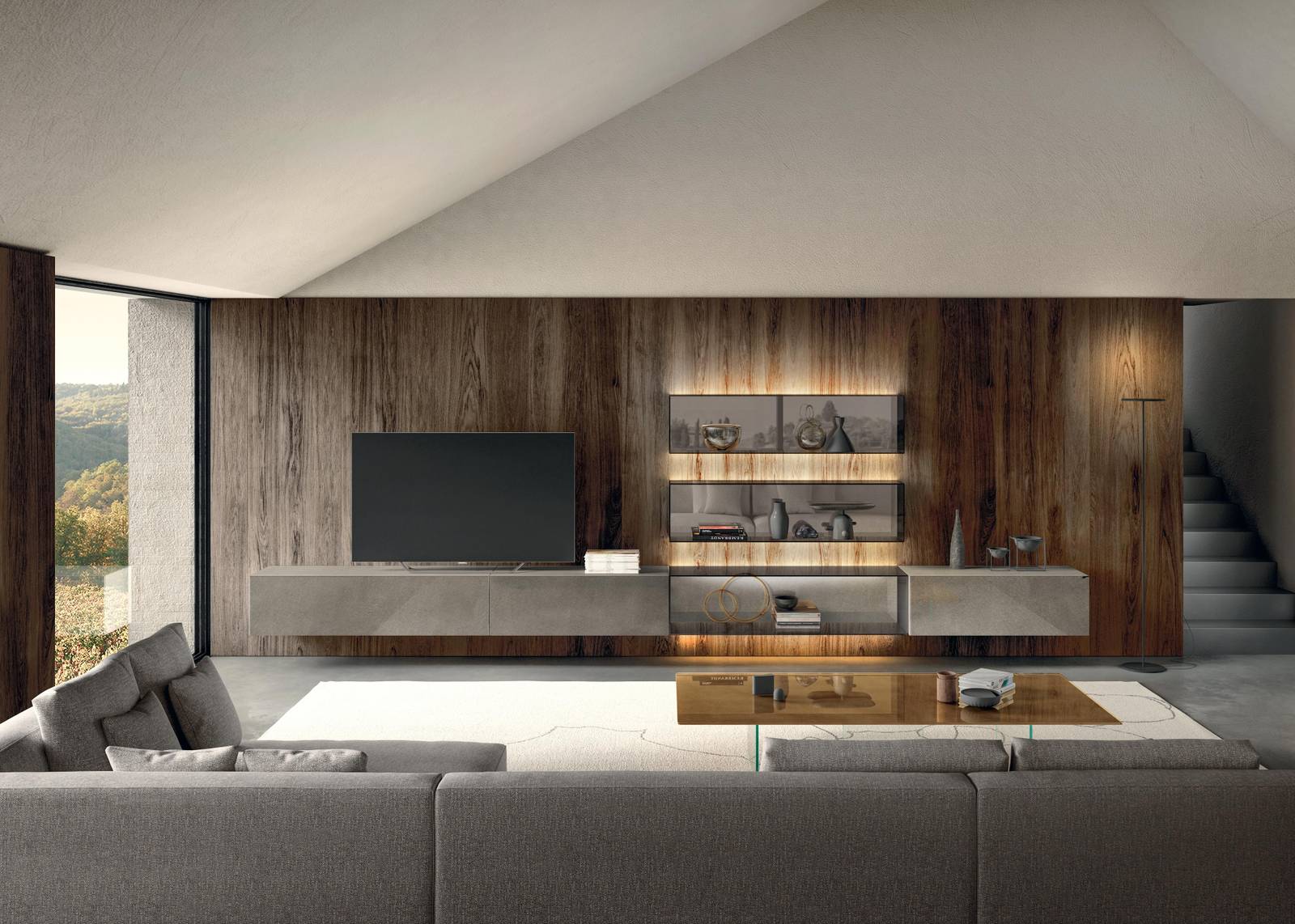 Lago Стенка 36e8 Wall Unit от Lago — в интерьере
